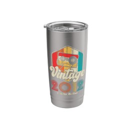 13 Years Old Gifts Vintage 2012 Cassette Tape 13th Birthday Stainless Steel Insulated Tumbler