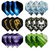 Chyaya Darts,18 Pcs Dart Flights Standard Shape Dartset Feather Replacement