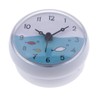 VANKOA Shower Bathroom Wall Suction Clock Waterproof Time Display Home