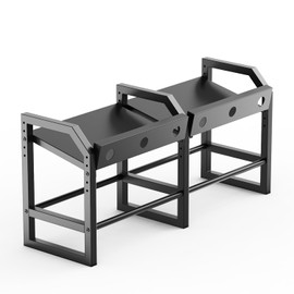 BUYYAH 6 Feeding Ports Portable Bottle Rack, Lamb Bottle Holder, Free Standing Goat Bottle Feeder Rack (Bottle Not Included)