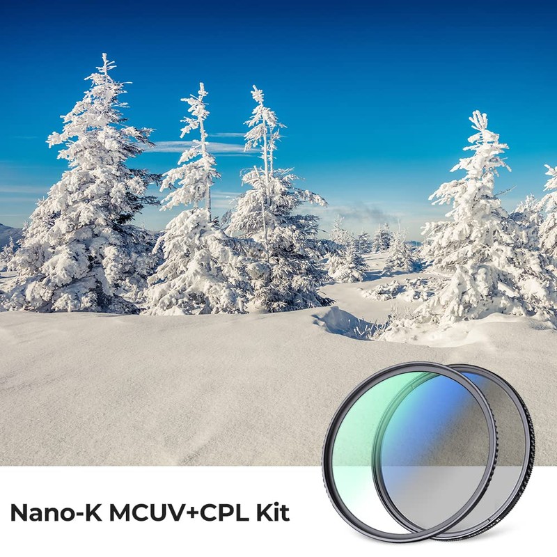 K&F Concept 49mm UV and CPL Filter Kit 18 Multi