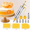 Dessert Decorating Syringe, Stainless Steel Dessert Syringe Kit Baking Tools,