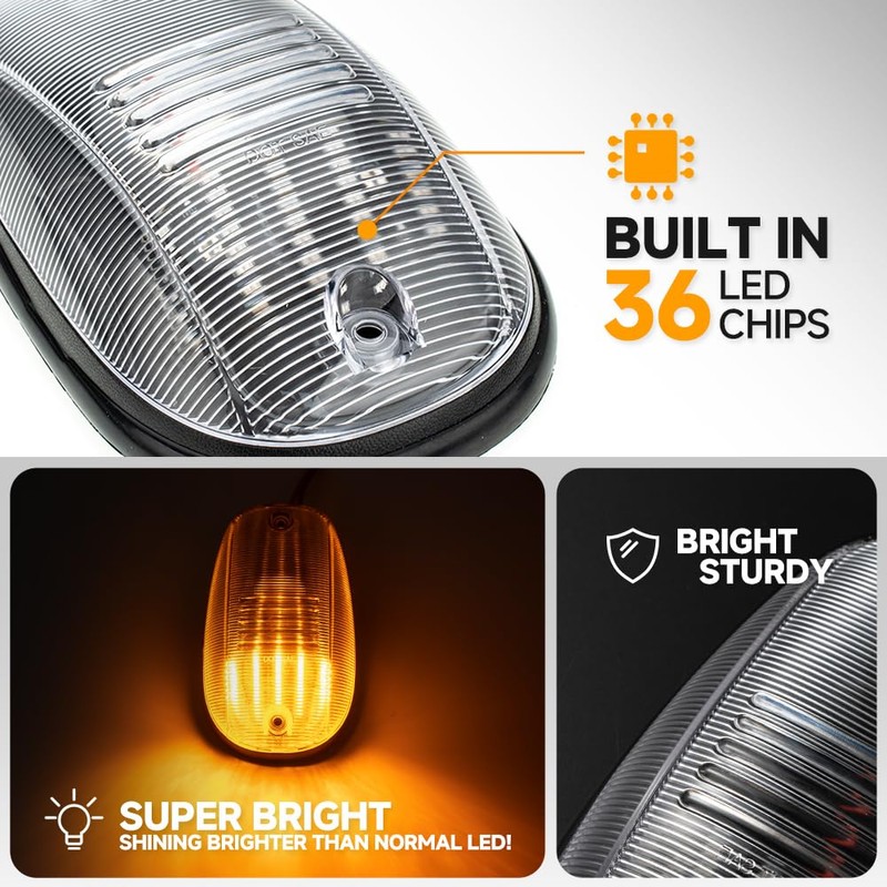 5PCS LED Cab Marker Lights for 2003-2018 Dodge Ram 1500
