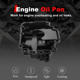 AngyMeck Lower Engine Oil Pan with Drain Plug & Gasket Compatible with Infiniti Q50 2016-2021 Q60 2017-2021 Only AWD 3.0L Replace 111105CB2B