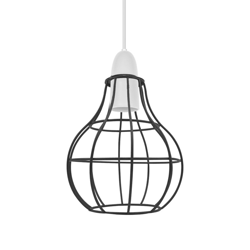 Vintage Metal Lamp Shade Retro Geometric Industrial Wire Cage Lampshade
