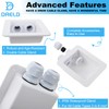 Dreld Cable Grommet Waterproof 2-Way Roof Guide Solar Cable Guide