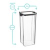Argon Tableware Food Storage Container - Black - Pack of