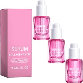 Collagen Active Serum for Women, Hydrating Firming Facial Serum, Gentle Ampoule Suitable for All Skin Types Including Sensitive Skin (3pcs)