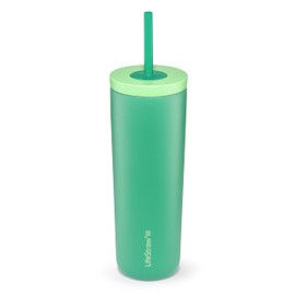 LifeStraw Go Series Tumbler – Double Wall Insulated Stainless Steel Water Filter, Cactus Green, Designed for Everyday Use, Removes Bacteria, Parasites, Microplastics, and Improves Taste