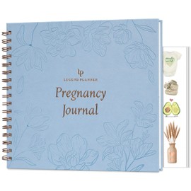 Legend Pregnancy Journal & Memory Book – Keepsake Journal for Documenting Pregnancy Memories & First Time Moms – Baby Planner for Pregnancy Tracking – Hardcover, 11.2”x9.3″ (Periwinkle)