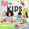 DoubleFill 100 Pcs Bulk Wooden Bird Houses Kits for Kids