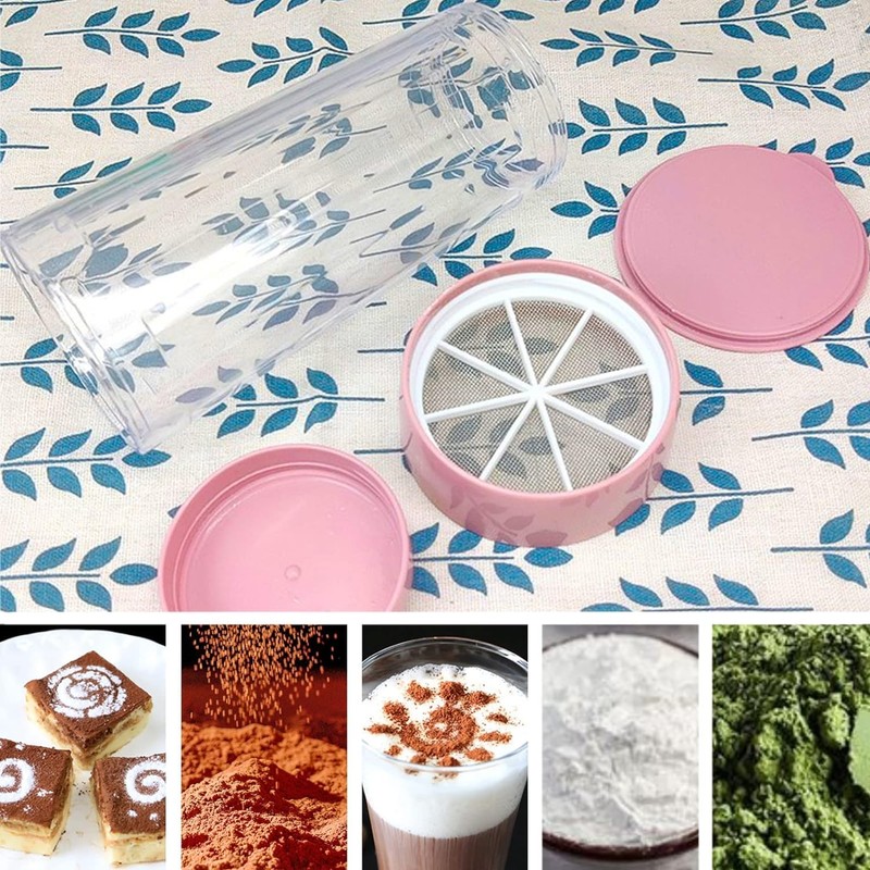 Flour Sifter,Sifter for Baking,Powdered Sugar Shaker Duster,Flour Duster for Bread