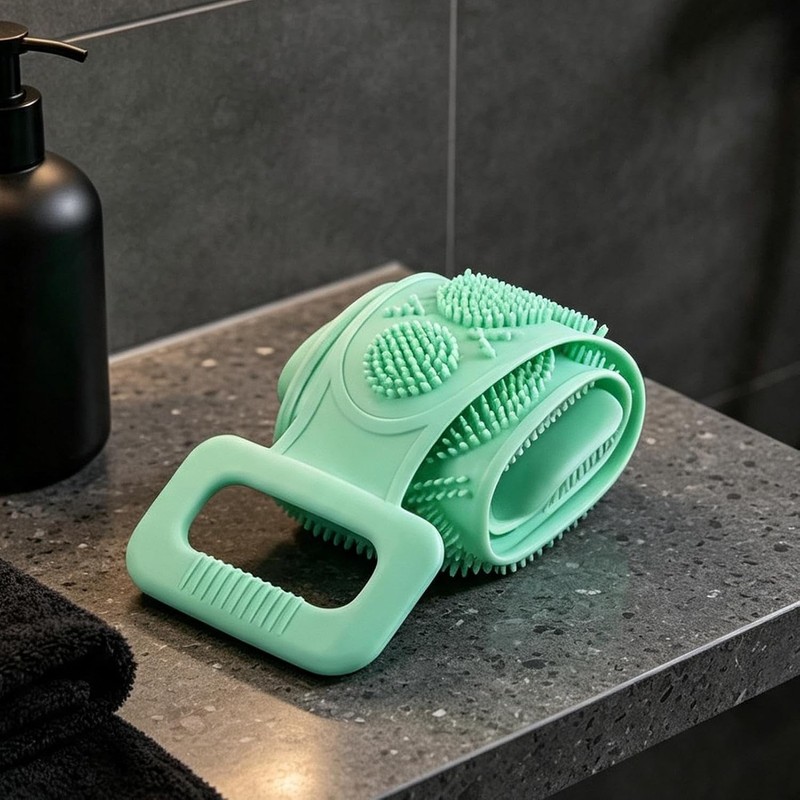 Exfoliante de Silicona Doble Cara con Correa 69 cm –