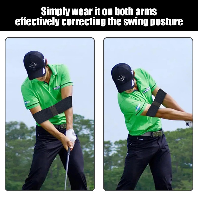 MEMOFYND 4 Golf Swing Posture Correction Bands, Elastic Loose Band,