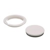 Seachoice White Pry-Up Deck Plate, Watertight, Up to 10-5/8 in.
