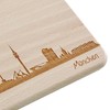 Brotzeitbrett München Skyline | Beech Breakfast Board | Wooden Chopping