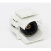 RiteAV Toslink Keystone Jack Coupler Female to Female - White
