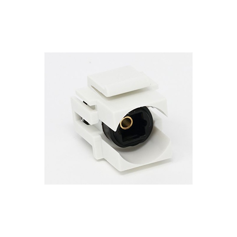 RiteAV Toslink Keystone Jack Coupler Female to Female - White