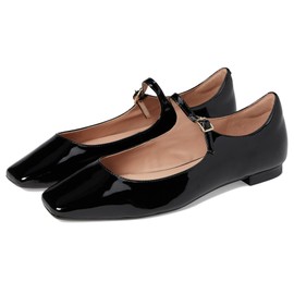 Cole Haan Women's Bridge Maryjn Ballet Flat, Black Patent, 5