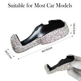 2-Pack Car Hooks – Sparkling Crystal Seat Back Organizers, Strong & Durable Backseat Hangers for Car, SUV & Truck Storage