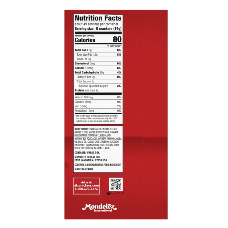 RITZ Original Crackers, Party Size, 27.4 oz.