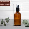 4 oz Amber Glass Spray Bottles - Small Empty Fine