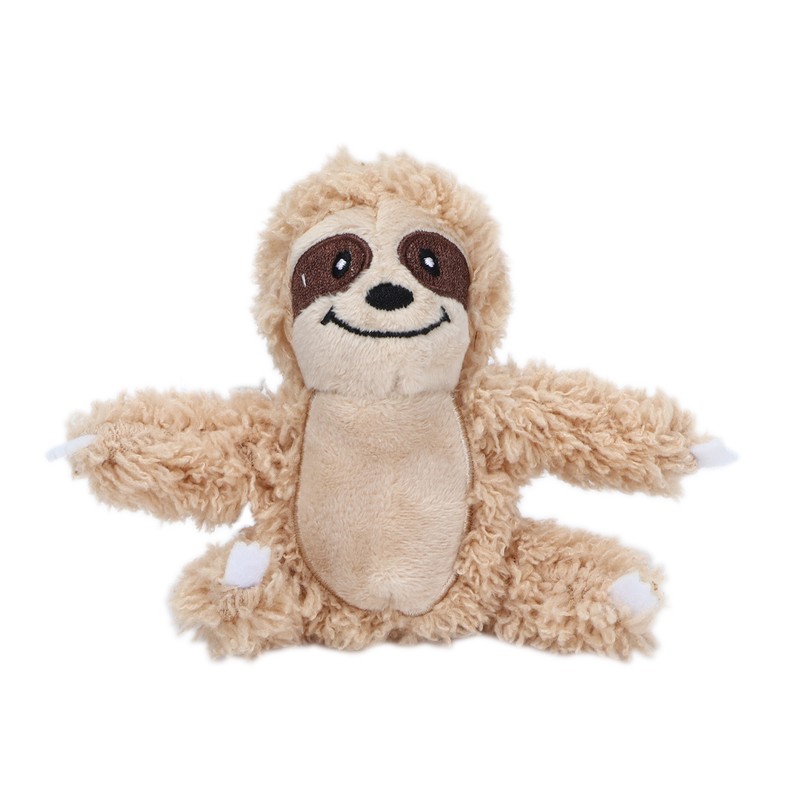 Sloth Trunk Holes Toys for Dog Squeaky Plush Toys Hide