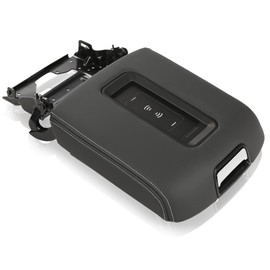G-PLUS Center Console Armrest Lid w/Wireless Charger Compatible with Chevy Tahoe/Suburban 2015-2019,Fit GMC Yukon/Yukon XL Center 2015-2019 Console Armrest Lid 0227083AA L0227083AA Black