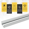 Bifold Closet Track Kit, 48inch Length, Steel Track, White (1