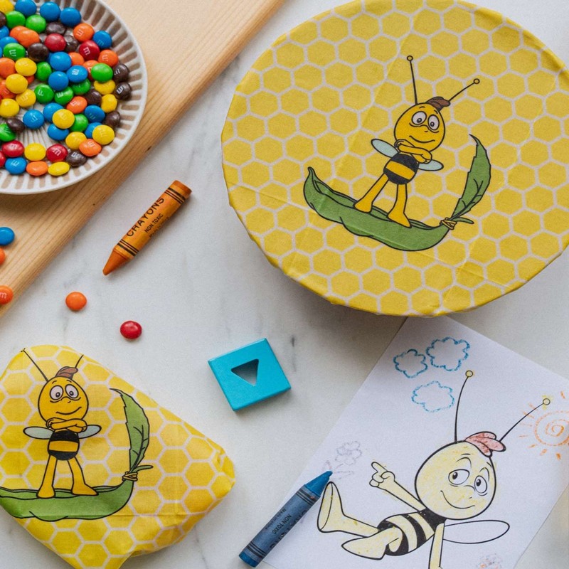 NUTS Beeswax Wrap Wheelie Beeswax Wrap Beeswax Wrap Beeswax Cotton
