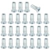 PATIKIL 25 Pcs Multi-Grip Rivet Nuts, 5/16-18 Pre-Bulbed Shank Flat
