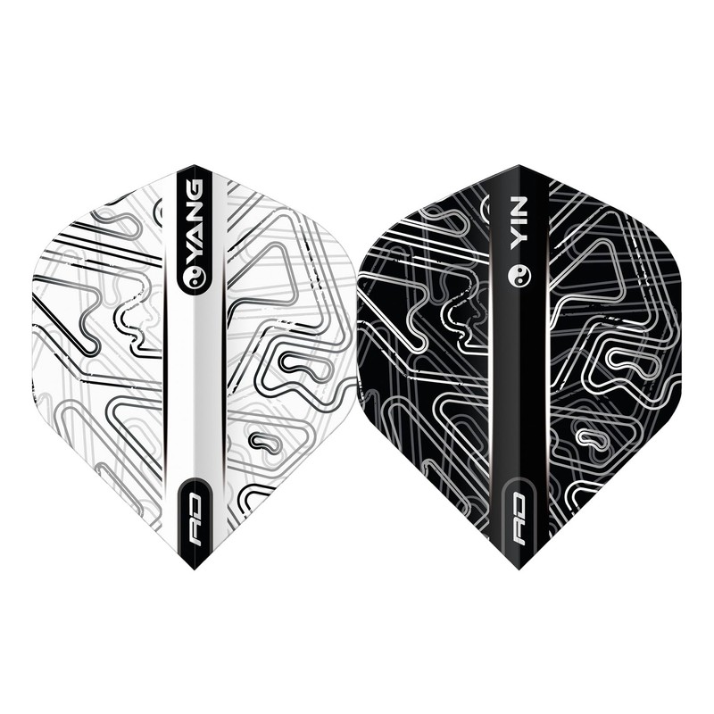 RED DRAGON Yin Yang Double Sided White & Black Standard