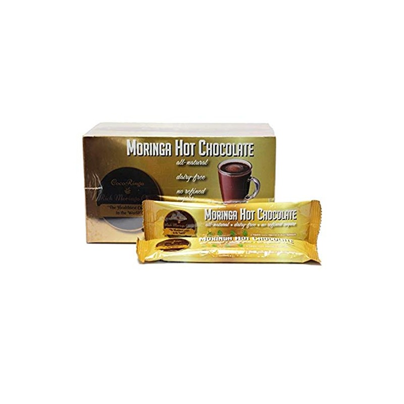 COCORINGA Moringa Hot Chocolate Cacao First Natural Keto Instant Non-dairy