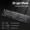 SEUNKWANG EWEADN TK100 Typewriter Keyboard Wired Mechanical Keyboard, 104 Keys