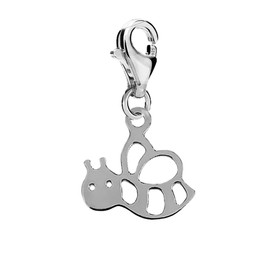 Honey Bumble Bee 925 Silver Clip On Charm Pendant E2C