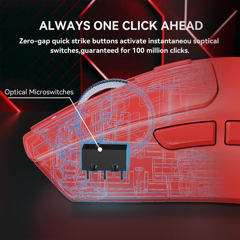 Attack Shark X1 Wireless Gaming Mouse with RGB Charging Dock,
