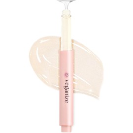 Bálsamo labial hidratante con colágeno Veganize, bálsamo labial coreano vegano con ácido hialurónico, cuidado labial hidratante, brillo labial reparador para labios secos y agrietados, 0,06 oz (10