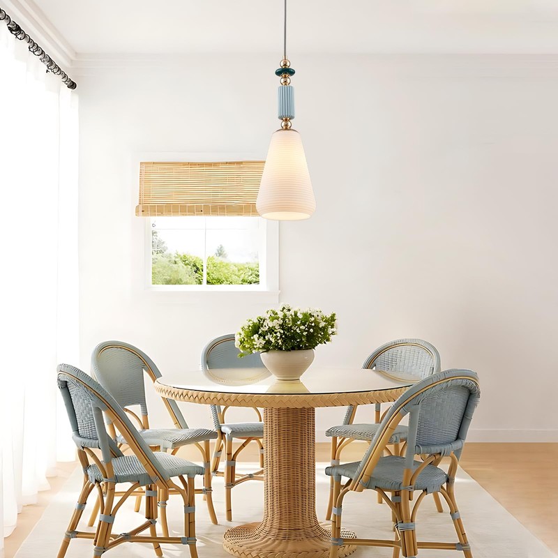 FALINNEAD Pendant Light Fixture Modern Pendant Lighting Hanging Lamp Milk