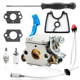 125B Carburetor for Husqvarna 125B 125BX 125BVX Jonsered B2126 Leaf Blower Trimmer Zama C1Q-W37 Carb 590460102 545081811 581798001 545112101 Engine with Air Filter Fuel Line Kit