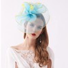 Organza Derby Hats for Women Wide Brim Beach Sun Cap