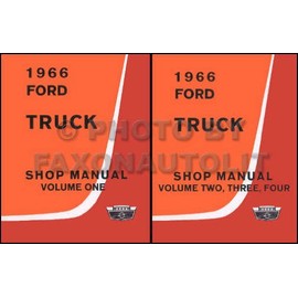 1966 Ford Truck Shop Manual- 2 Volume Set