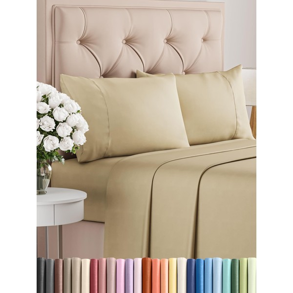 400 Thread Count Cotton - King Size Sheet Set -