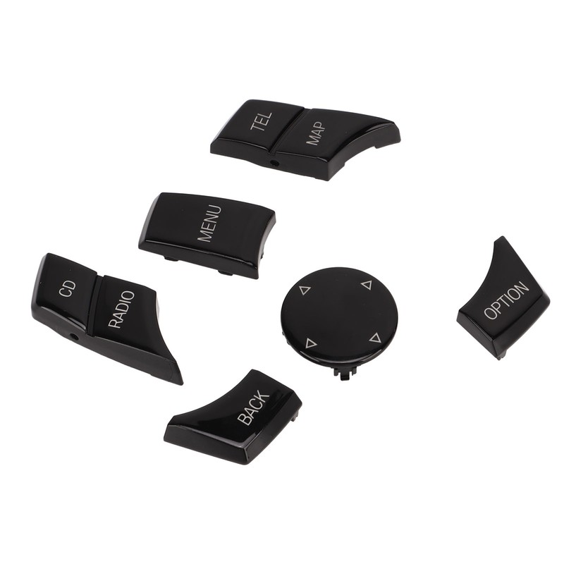 6pcs Multimedia Control Button Multifunction Piano Black Plug and Play