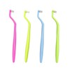 Pack of 4 Orthodontic Toothbrushes, Compact Interdental Spacing Brush for