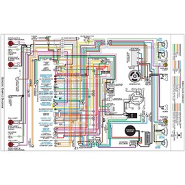 JEGS 19300 Wiring Diagram for 1980 Chevy Corvette, 11 in. x 17 in, Laminated