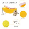 Lcvasvuz 1 Pcs Creative Banana Design Hammock for Hamsters and