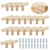 XINGYATU 20 PCS T Bar Handle, Gold Cabinet Door Wardrobe