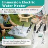 2 Pcs 1000W-110V Immersion Water Heater - 10in Immersion Electric