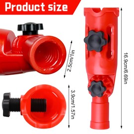 Dhqkqg Multi-Angle Paint Brush Extender Holder, Extension Pole Attachment for High Ceiling, Universal Paint Brush Extender Tool Fits Most Rollers, Brush, Scrapers