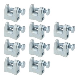YINETTECH 10pcs M10 Beam Clamps Bracket Ductile Cast Iron Galvanized 10mm Support Clamp Mounting Bracket for Bridge Construction Construction Engineering